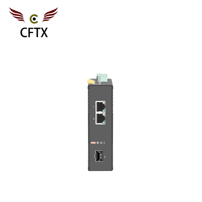 百千兆 SFP 1光2電工業級交換機